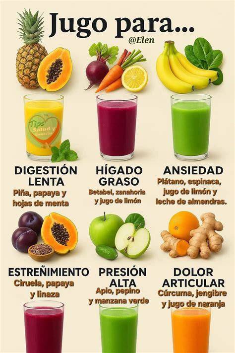 Variantes de jugos saludables