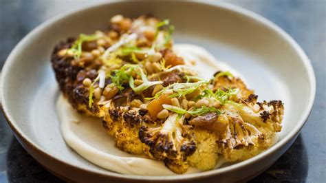 Coliflor asada con especias