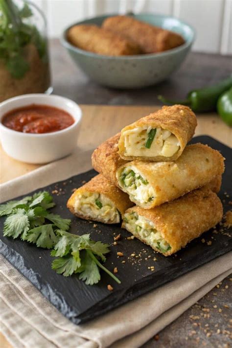 Rollitos de tofu listos para servir