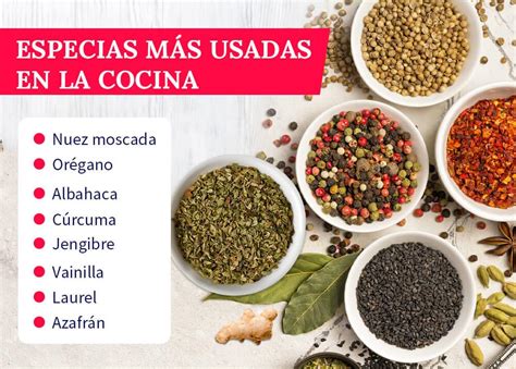 Especias naturales como comino y jengibre para cocinar
