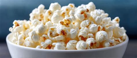 Recipiente lleno de palomitas de maíz recién hechas