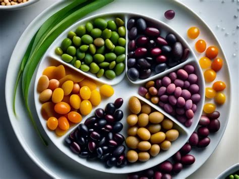 Plato variado de legumbres cocidas como lentejas, garbanzos y judías