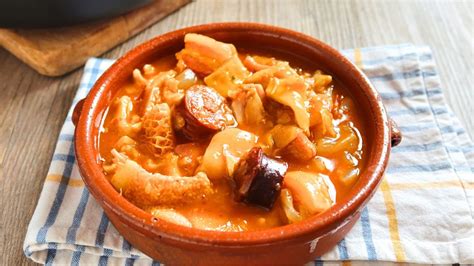 Esquema de los pasos para preparar callos de cordero