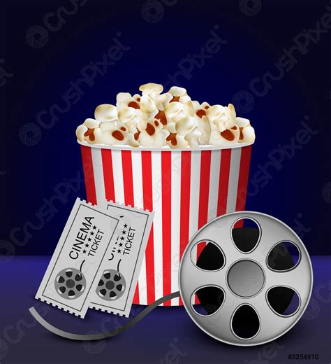 caja de palomitas de cine clásica