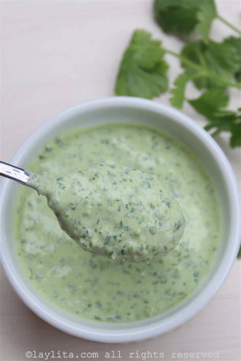 Dip de ají picante con cilantro