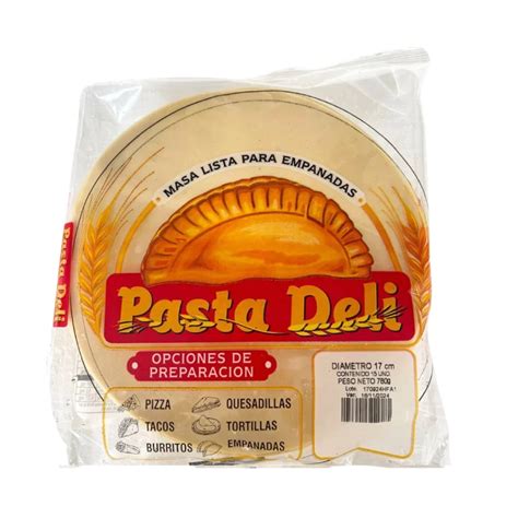 Masa de harina de maíz lista para empanadas