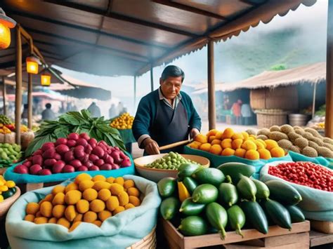 Mapa mostrando la procedencia de ingredientes locales