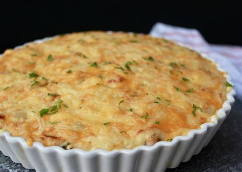 Pastel de coliflor con queso derretido