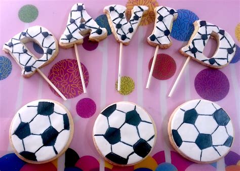 galletas decoradas con temática de fútbol