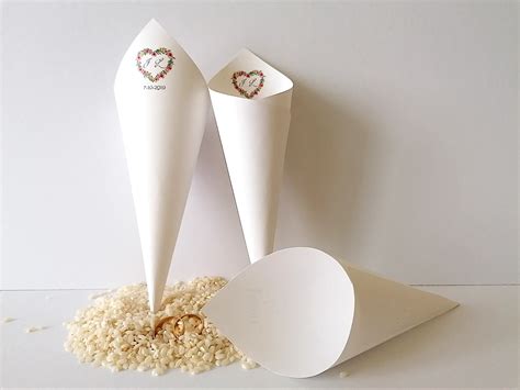 Ideas de conos personalizados para arroz