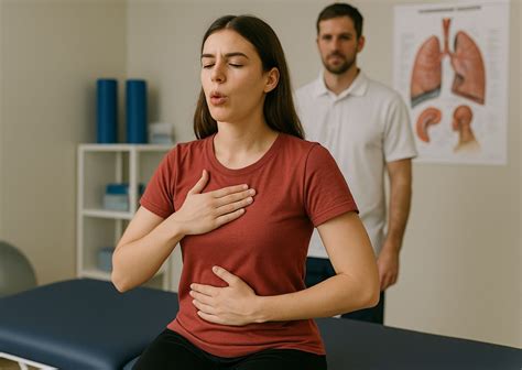 Ejercicios de fisioterapia respiratoria para pacientes con fracturas costales