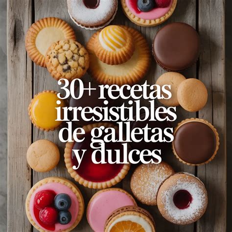 Variedad de galletas y dulces sin fructosa