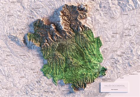 Mapa con varios puntos de barbacoa en el Vallès Occidental