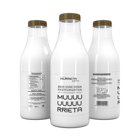 Botellas de leche pasteurizada de As Vacas da Ulloa