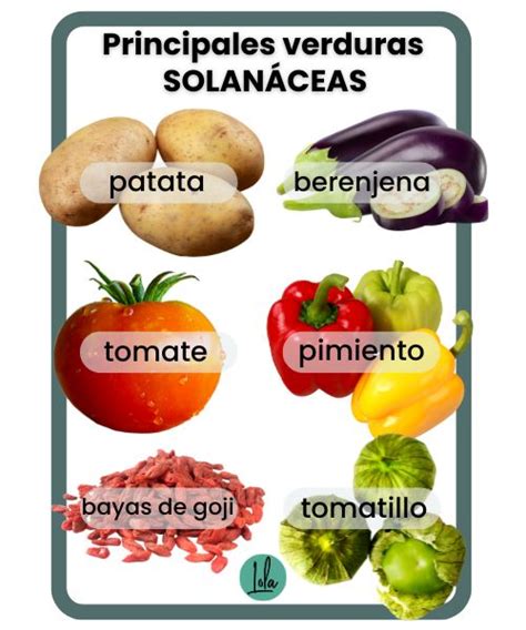 Ejemplos de alimentos de la familia de las solanáceas