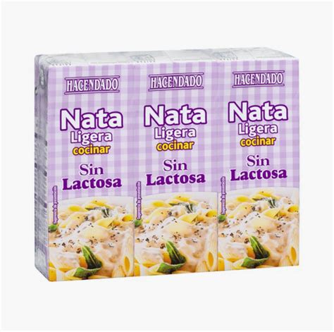 Comparación de etiquetados de natas para cocinar con y sin aditivos