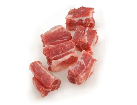 Costilla de cerdo troceada y enharinada