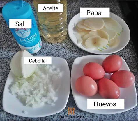 Ingredientes para tortilla española