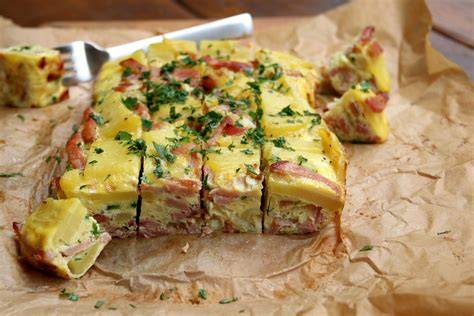 Tortilla española en el horno