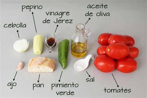 Ingredientes históricos del gazpacho