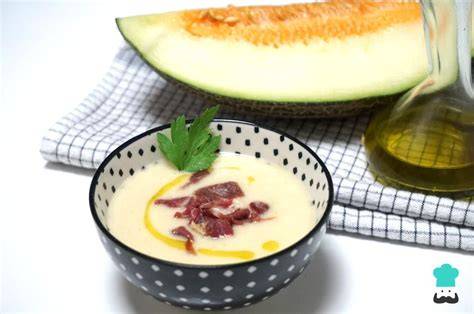 Gazpacho de melón con jamón