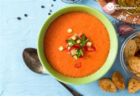 Gazpacho de colores variados sin tomate