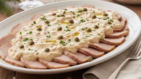 Plato de vitel toné sin mayonesa