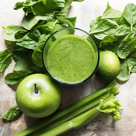 Ingredientes para batido verde