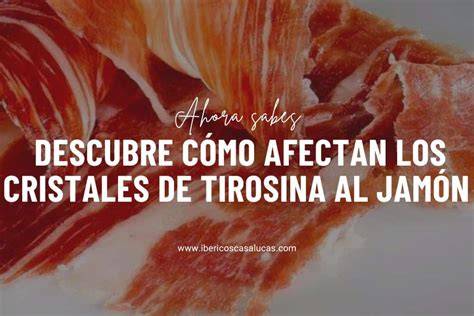 Cristales de tirosina en el jamón