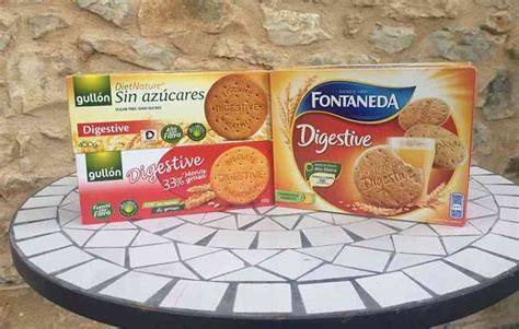 Tabla comparativa de galletas con y sin fibra