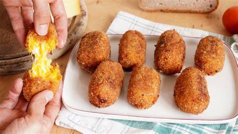 Masa de croquetas de calabaza y queso azul