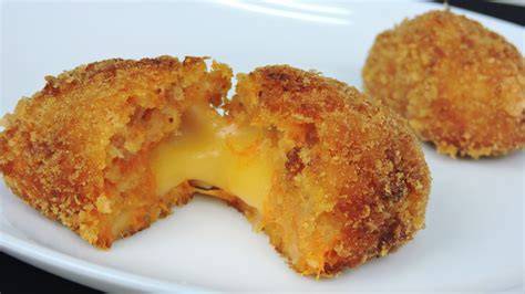 Croquetas de calabaza y queso azul rebozadas