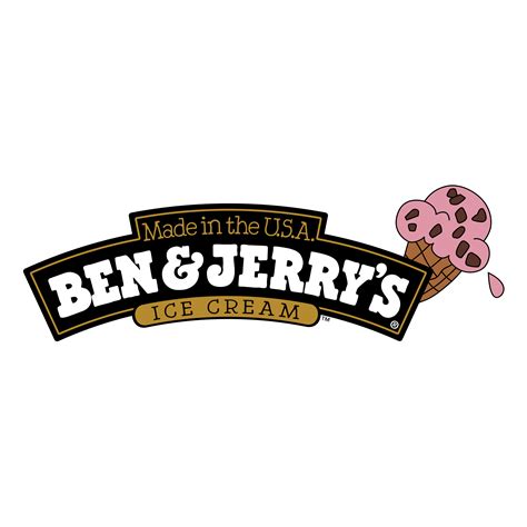 Logo de Ben & Jerry's y una imagen de sus helados.