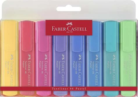 Variedad de marcadores fluorescentes Faber-Castell