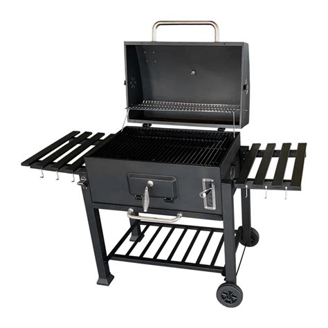 Parrilla de carbón tradicional con brasas