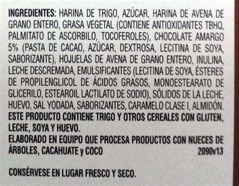 Etiqueta de ingredientes de un producto Haribo