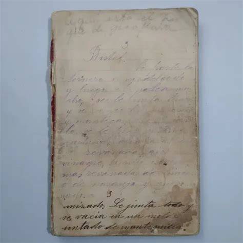 Manuscrito antiguo de un recetario andalusí