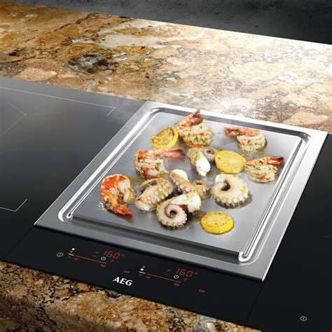 Placa modular Teppan Yaki en funcionamiento