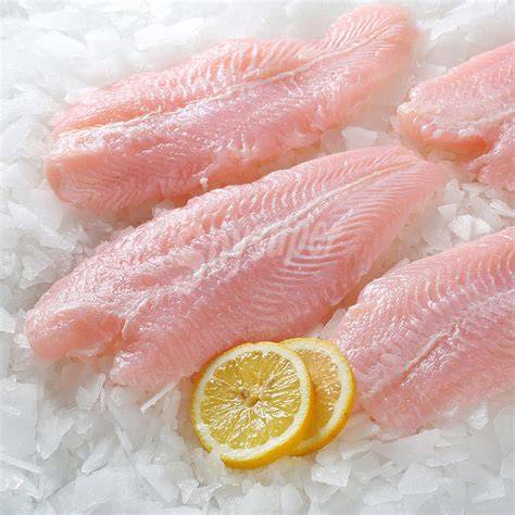 filetes de pescado panga frescos