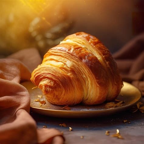 croissants recién horneados sobre una bandeja