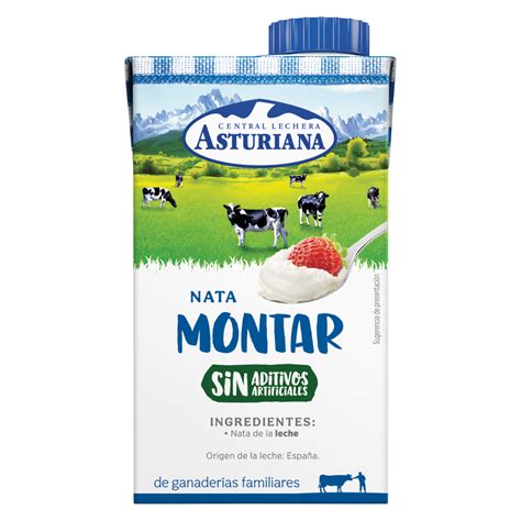 Detalle de la etiqueta de la Nata para Montar La Asturiana