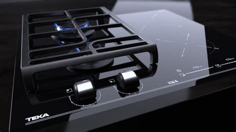 Gama de placas de cocción Teka instaladas en una cocina moderna