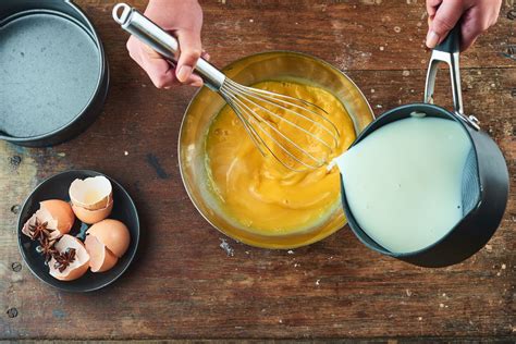 Proceso de cocción de natillas a fuego lento