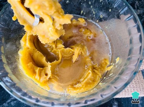 Mezcla de dulce de batata en cocción