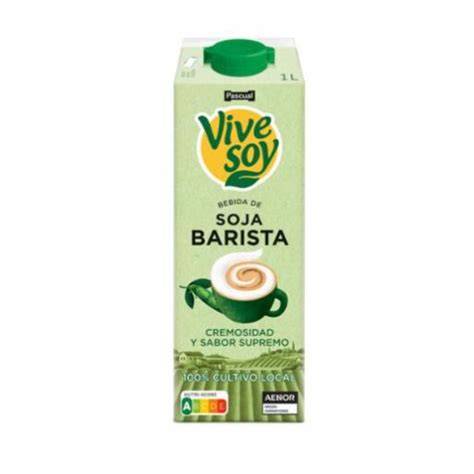 Envases de Vivesoy Avena Barista y Vivesoy Soja Clásica Barista