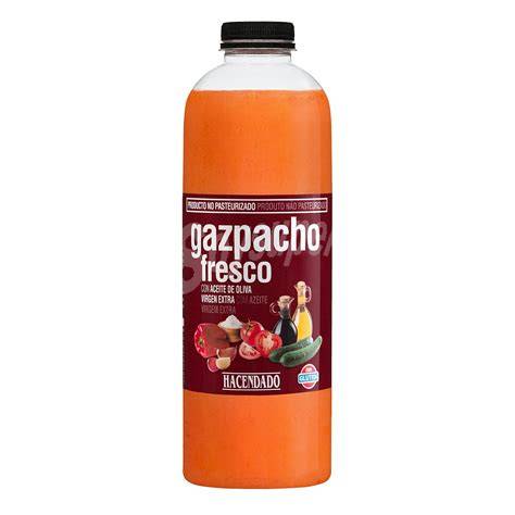 Botella de gazpacho fresco Hacendado de 330ml