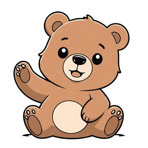 Ilustración de un oso comiendo zanahoria