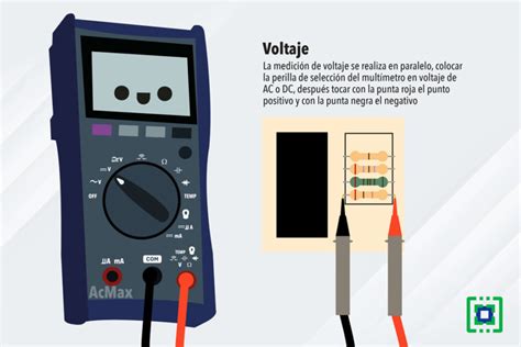 Multímetro digital midiendo la capacitancia de un componente electrónico