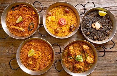 Variedad de paellas españolas