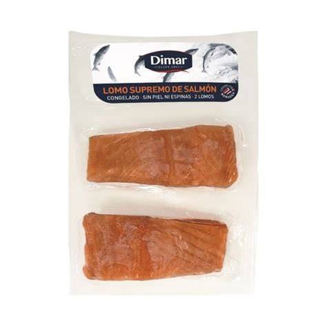 Trozos de salmón sin piel ni espinas